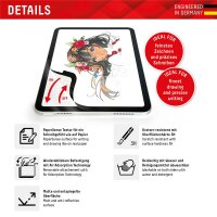 E.V.I. Displex TABLET PAPERSENSE für iPad 10,9 (10. Gen.)/Air 11 (2024), wiederablösbare Schreibfolie und Zeichenfolie mit Paper Feeling, Papierähnliche Schutzfolie für den Bildschirm, 27,7 cm (10.9"), Matt, 5H, 1 Stück(e)