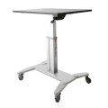 StarTech.com Mobiler Sitz-/Steh-Arbeitsplatz - Schwarz - Silber - 50 kg - 750 - 1150 mm - 4 Rad/Räder - 24 kg - 640 mm
