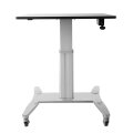 StarTech.com Mobiler Sitz-/Steh-Arbeitsplatz - Schwarz - Silber - 50 kg - 750 - 1150 mm - 4 Rad/Räder - 24 kg - 640 mm