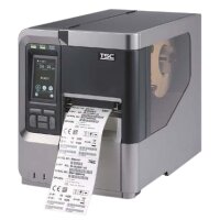 TSC MX241P, Direkt Wärme/Wärmeübertragung, 203 x 203 DPI, 457 mm/sek, Kabelgebunden, Schwarz, Grau