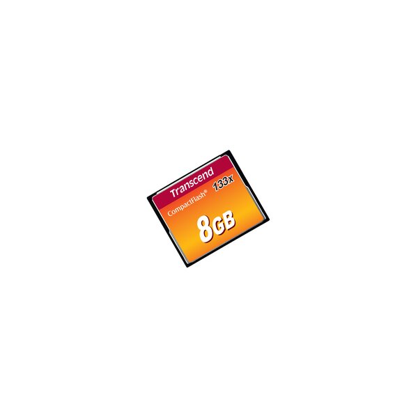 Transcend TS8GCF133 - 8 GB - Kompaktflash - MLC - 50 MB/s - 20 MB/s - Schwarz