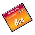 Transcend TS8GCF133 - 8 GB - Kompaktflash - MLC - 50 MB/s - 20 MB/s - Schwarz
