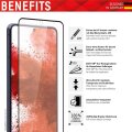 DISPLEX Full Cover Panzerglas (10H) für Samsung Galaxy S21 5G - Eco-Montagerahmen - volle Displayabdeckung - Tempered Glas - kratzer-resistente Schutzfolie - hüllenfreundlich - Samsung - Galaxy S21 - Trockene Anwendung - Schlagfest - Kratzresistent - Stau