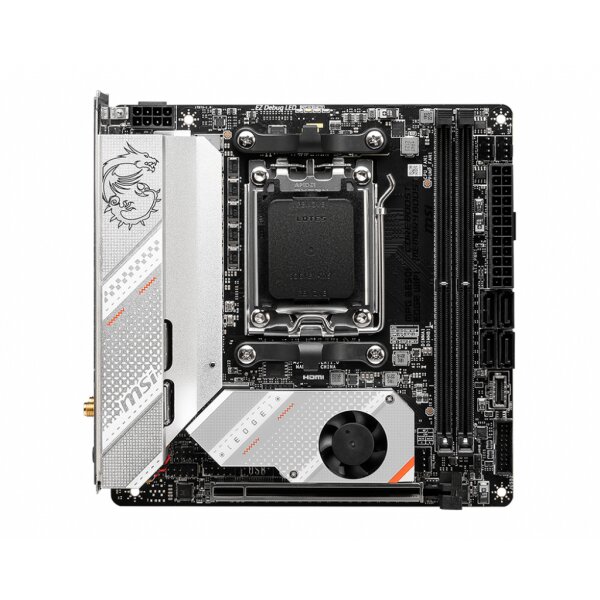 MSI MPG B650I EDGE WIFI, AMD, Sockel AM5, AMD Ryzen 7 7th Gen, AMD Ryzen 9 7th Gen, Sockel AM5, DDR5-SDRAM, 64 GB