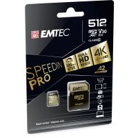 EMTEC ECMSDM512GXC10SP, 512 GB, MicroSDXC, Klasse 10,...
