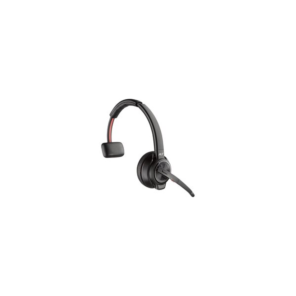 Poly HP Poly Savi 8210 Monaural DECT 1880-1900 MHz Top +Charging Cradle - Kabelgebunden - Büro/Callcenter - 20 - 20000 Hz - 115 g - Kopfhörer - Schwarz