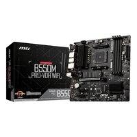 MSI B550M PRO-VDH WIFI, AMD, Sockel AM4, 3rd Generation AMD Ryzen™ 3, 3rd Generation AMD Ryzen 5, 3rd Generation AMD Ryzen™ 7, 3rd..., Sockel AM4, DDR4-SDRAM, 128 GB