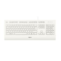 Logitech K280E Pro f/ Business, Volle Größe (100%), Kabelgebunden, USB, QWERTZ, Weiß