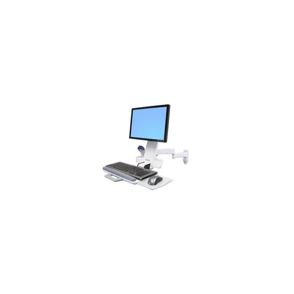 Ergotron 200 Series Combo Arm - 8,2 kg - 61 cm (24") - 75 x 75 mm - 100 x 100 mm - Weiß