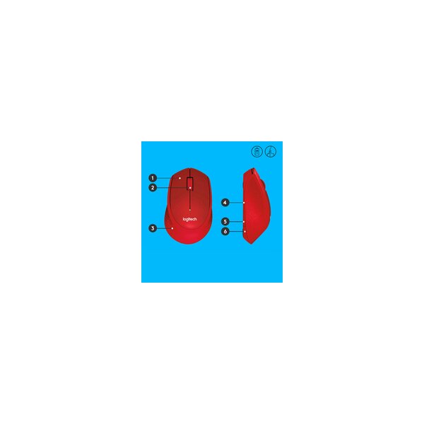Logitech M330 SILENT PLUS - Maus - 3 Tasten