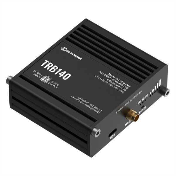 Teltonika TRB140 - 10,100,1000 Mbit/s - Cat6 - MiniSIM - 60 mm - 70 mm - 18 mm