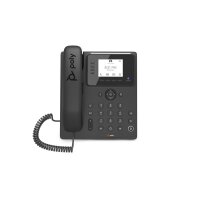 Poly CCX 350 Business-Medientelefon für Microsoft Teams und PoE-fähig - IP-Telefon - Schwarz - Kabelgebundenes Mobilteil - LCD - 7,11 cm (2.8") - 640 x 480 Pixel