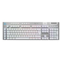 Logitech G G915 X LIGHTSPEED, Verkabelt & Kabellos, USB + RF Wireless + Bluetooth, Mechanischer Switch, QWERTZ, LED, Weiß