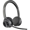 Poly Voyager 4320-M + USB-A-an-USB-C-Kabel + BT700 Dongle - Kabellos - Büro/Callcenter - 20 - 20000 Hz - 162 g - Kopfhörer - Schwarz