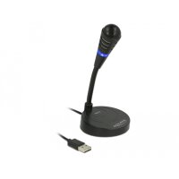 Delock 65868, PC-Mikrofon, -37 dB, 70 - 15000 Hz, 2200 Ohm, 16 Bit, 48 kHz