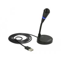 Delock 65868, PC-Mikrofon, -37 dB, 70 - 15000 Hz, 2200 Ohm, 16 Bit, 48 kHz