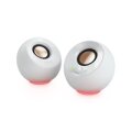Creative Labs Creative Lautsprecher Pebble SE RGB Stereo weiß - Lautsprecher - 20 KHz