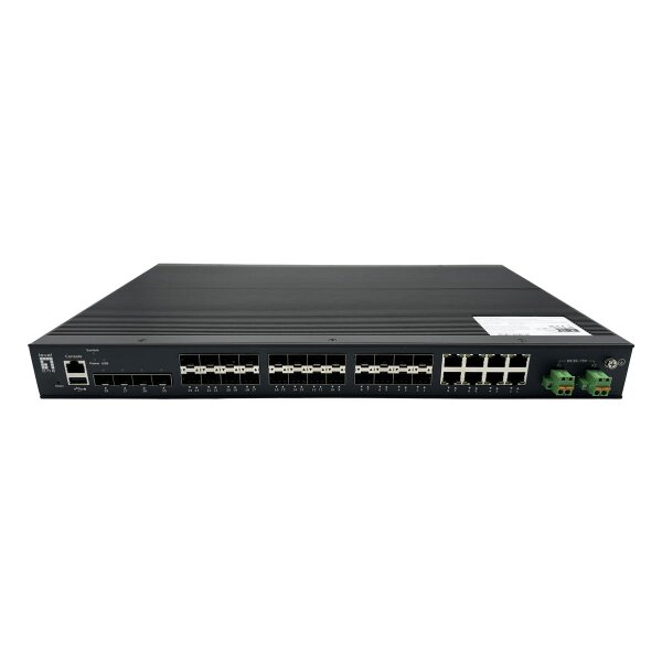 LevelOne Switch 28x GE IGU-2872 4x2.5GbE 16x1.25GbE SFP - Switch - Glasfaser (LWL)