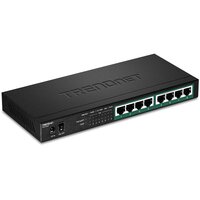 TRENDnet TPE-TG83, Unmanaged, Gigabit Ethernet (10/100/1000), Vollduplex, Power over Ethernet (PoE), Wandmontage