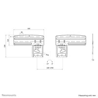 Neomounts Wall Mount for Samsung QMC QMB and QHC signage displays