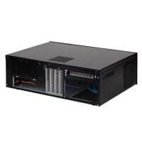 SilverStone SST-GD04B, HTPC, PC, Schwarz, DTX, micro ATX, Mini-ITX, Aluminium, SECC, 1x 120 mm, 2x 120 mm