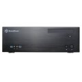 SilverStone SST-GD04B, HTPC, PC, Schwarz, DTX, micro ATX, Mini-ITX, Aluminium, SECC, 1x 120 mm, 2x 120 mm