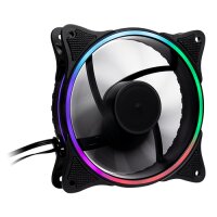 Inter-Tech 888860272, Ventilator, 12 cm, Schwarz