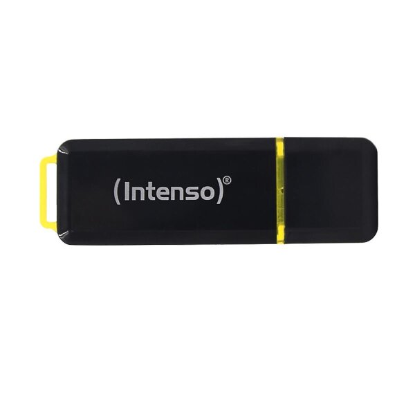 Intenso High Speed Line, 128 GB, USB Typ-A, 3.2 Gen 1 (3.1 Gen 1), 250 MB/s, Kappe, Schwarz, Gelb