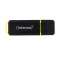 Intenso High Speed Line, 128 GB, USB Typ-A, 3.2 Gen 1 (3.1 Gen 1), 250 MB/s, Kappe, Schwarz, Gelb