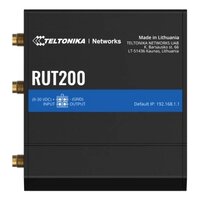Teltonika RUT200, Wi-Fi 4 (802.11n), Eingebauter Ethernet-Anschluss, 4G, Schwarz, Tragbarer Router