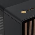 Fractal Design North  - Midi Tower - PC - Schwarz - ATX - micro ATX - Mini-ITX - Stahl - Gehärtetes Glas - 17 cm