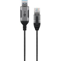 Goobay Ethernet-Kabel USB-A 3.0 auf RJ45 Slim 1 m -...