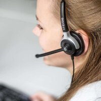 Gequdio WA9003 - Kabelgebunden - Büro/Callcenter - 60 g - Kopfhörer - Schwarz