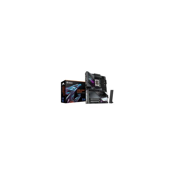Gigabyte Z890 AORUS MASTER Mainboard - Unterstützt Intel Core Ultra (Serie 2) CPUs, 18+1+2 Phasen VRM, bis zu 9500MHz DDR5 (OC), 2xPCIe 5.0+ 3xPCIe 4.0, Wi-Fi 7, 10GbE LAN, Thunderbolt 4, Intel, LGA 1851 (Socket V1), Intel Core Ultra (Series 2), LGA 1851,