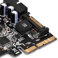 SilverStone ECU05, PCIe, USB 3.2 Gen 1 (3.1 Gen 1),...