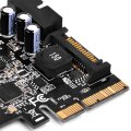 SilverStone ECU05 - PCIe - USB 3.2 Gen 1 (3.1 Gen 1) - Niedriges Profil - PCIe 2.0 - 10 Gbit/s - Windows 10 Education - Windows 10 Education x64 - Windows 10 Enterprise - Windows 10 Enterprise x64,...