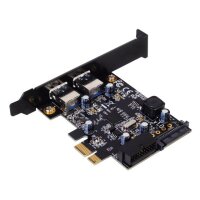 SilverStone EC04-E, PCIe, USB 3.2 Gen 1 (3.1 Gen 1), Schwarz, 5 Gbit/s, Windows 7 Home Basic, Windows 7 Home Basic x64, Windows 7 Home Premium, Windows 7 Home Premium...