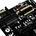 SilverStone ECM20 - M.2 - PCIe - SATA - Schwarz