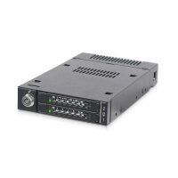 Icy Dock ToughArmor MB834M2K-B, SSD-Gehäuse, M.2, SAS, 32 Gbit/s, Hot-Swap, Schwarz