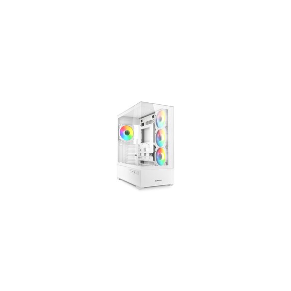 Sharkoon AK6 RGB White ATX weiß 4044951041701 - Tower - ATX