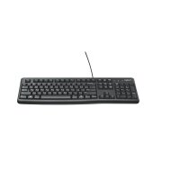 Logitech Keyboard K120 for Business, Volle Größe (100%), Kabelgebunden, USB, QWERTY, Schwarz
