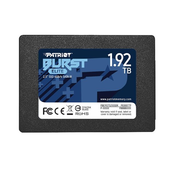 PATRIOT Memory Burst Elite - 1,92 TB - 2.5" - 450 MB/s - 6 Gbit/s