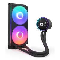 NZXT Kraken Elite 280 RGB, All-in-One-Flüssigkeitskühler, 14 cm, 98,61 cfm, Schwarz