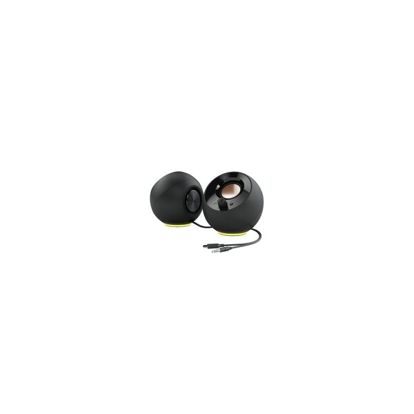 Creative Labs Creative Lautsprecher Pebble SE RGB Stereo schwarz - Lautsprecher - 20 KHz