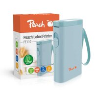 Peach Etikentendrucker PE110 blau -...
