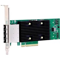 Brocade Broadcom eHBA 9600-16e, PCIe, SAS, SATA, Full-height / Low-profile, PCIe 4.0, Schwarz, Grün, Silber, 5000000 h