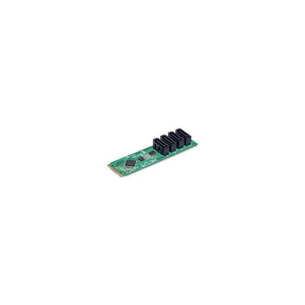 StarTech.com 4-Port M.2 to SATA Adapter Card - Controller - m.2 NVMe