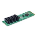 StarTech.com 4-Port M.2 to SATA Adapter Card - Controller - m.2 NVMe
