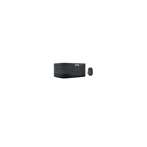 Logitech 920-008228 - Volle Größe (100%) - Kabellos - RF Wireless + Bluetooth - QWERTY - Schwarz - Maus enthalten