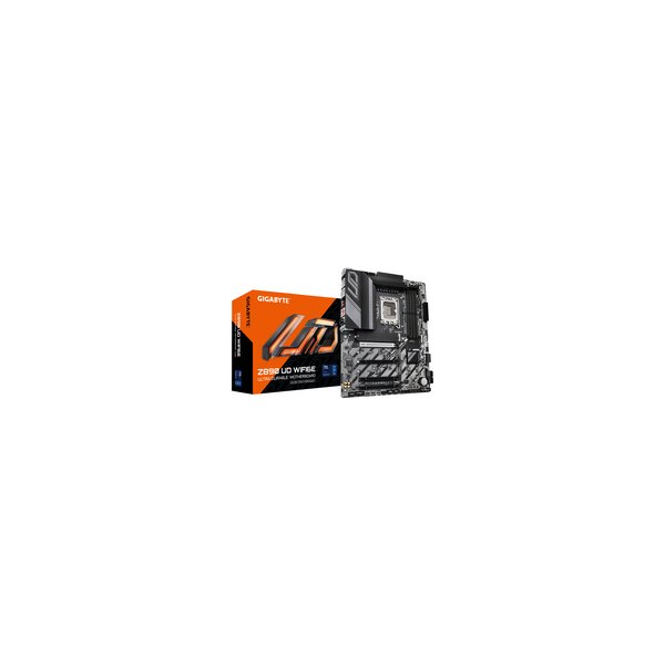 Gigabyte Z890 UD WIFI6E Mainboard - Unterstützt Intel Core Ultra (Serie 2) CPUs, 12+1+2 Phasen VRM, bis zu 8800MHz DDR5 (OC), 1xPCIe 5.0+ 2xPCIe 4.0, Wi-Fi 6E, 2.5GbE LAN, USB 4, Intel, LGA 1851 (Socket V1), Intel Core Ultra (Series 2), LGA 1851, 256 GB,